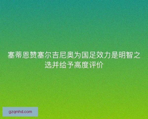 塞蒂恩赞塞尔吉尼奥为国足效力是明智之选并给予高度评价
